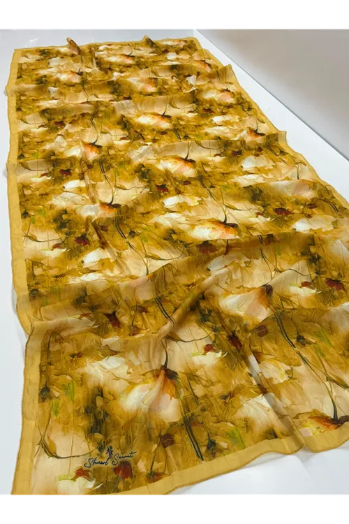 Gelincik Desen Kraş Şal
