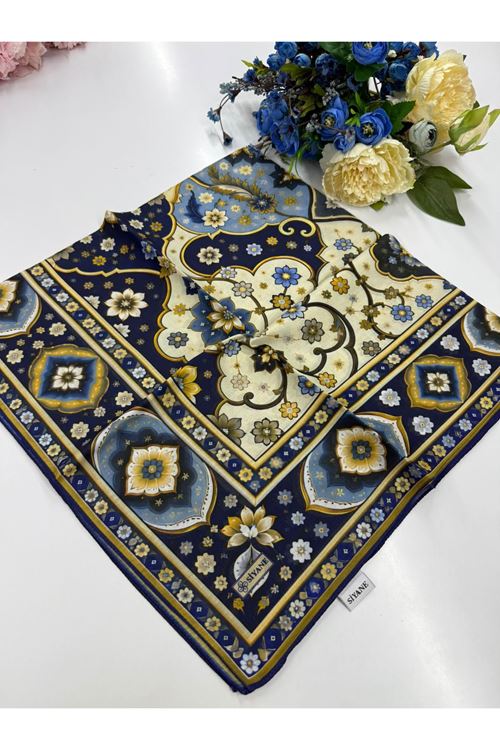 Nazenin Desen Siyane İpeksi Soft Eşarp