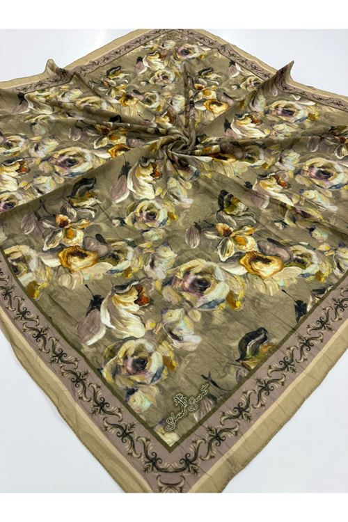 Güllü Desen Kraş Eşarp