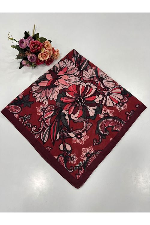 ÖN SİPARİŞ - Rüya Koton Soft Eşarp Osmanlı Çiçeği