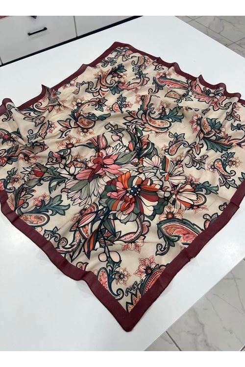 ÖN SİPARİŞ - Rüya Koton Soft Eşarp Osmanlı Çiçeği