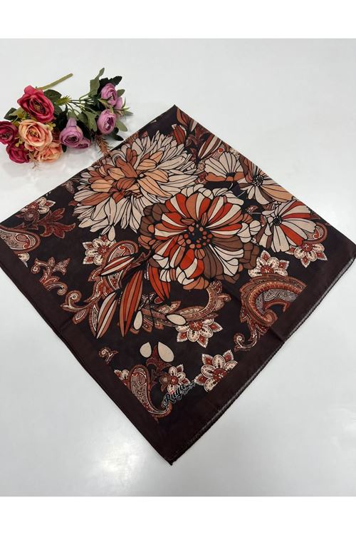 ÖN SİPARİŞ - Rüya Koton Soft Eşarp Osmanlı Çiçeği