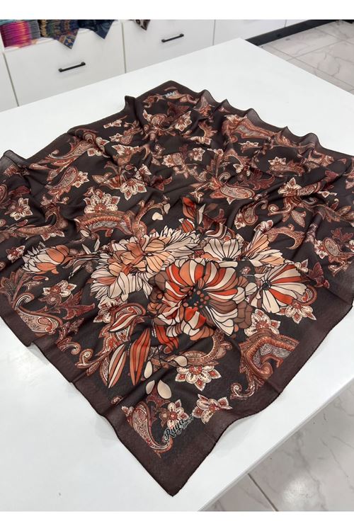 ÖN SİPARİŞ - Rüya Koton Soft Eşarp Osmanlı Çiçeği