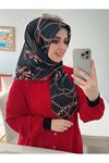 Rüya Koton Eşarp Kırmızı Kemerli Zincir