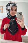 Rüya Koton Eşarp Papatya Desen