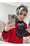 Rüya Koton Eşarp Papatya Desen