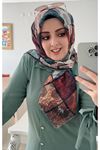 Rüya Koton Eşarp Karedönence Modeli