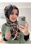 Rüya Koton Eşarp Çizgi Leopar Modeli