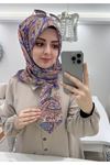 Rüya Koton Eşarp Etnik Desen 