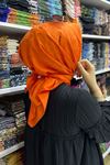 Halka Desen Jakar Eşarp Oranje
