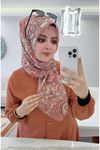 Rüya Koton Eşarp Sira Etnik Desen   