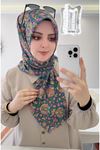 Rüya Koton Eşarp Hanımeli Desen 