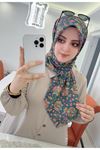 Rüya Koton Eşarp Hanımeli Desen 