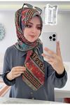 Rüya Koton Eşarp Dizi Desen  