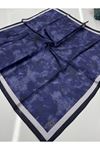 Bulut Desen Pırıltı Eşarp (Lacivert-Parlement) 