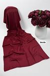 Bloom Desen Jakar Şal Bordo