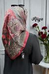 Rüya Lina Güllü Desen Soft Eşarp Kod: 3507 - V12