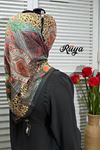 Rüya Lina Güllü Desen Soft Eşarp Kod: 3507 - V02