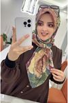 Rüya Koton Eşarp Gül Modeli     