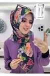 Rüya Koton Eşarp Rose Desen