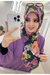 Rüya Koton Eşarp Rose Desen