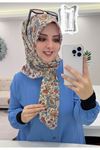 Rüya Koton Eşarp Karanfil Modeli    