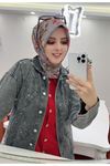 Rüya Koton Eşarp Manolya Çiçeği Modeli   