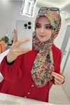 Rüya Koton Eşarp Etnik Zerda Modeli  