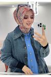 Rüya Koton Eşarp Etnik Desen