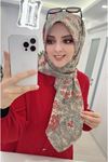 Rüya Koton Eşarp Etnik Çiçek Desen