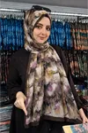 Gelincik Desen Kraş Şal (Şerit:Acı Kahve)